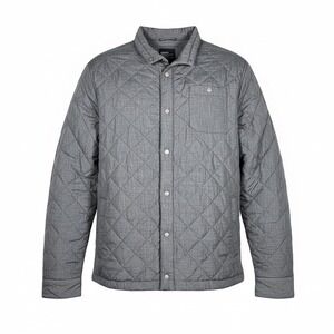 Nixon Quilted Shirt Jacket Mens XL Dark Gray Heather Primaloft Outdoor